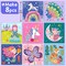 Easy Arts and Crafts for Kids - Fun Gem Sticker Kit - 8 Unicorn Princess Themes, 990+ Stickers - Gem Art for Kids - Diamond Art Kits for Kids